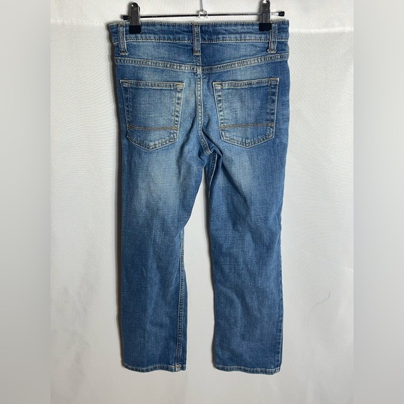 Cat & Jack Kids Blue Straight Leg Distressed Jeans Size 10 Stretch Denim - Picture 2 of 6